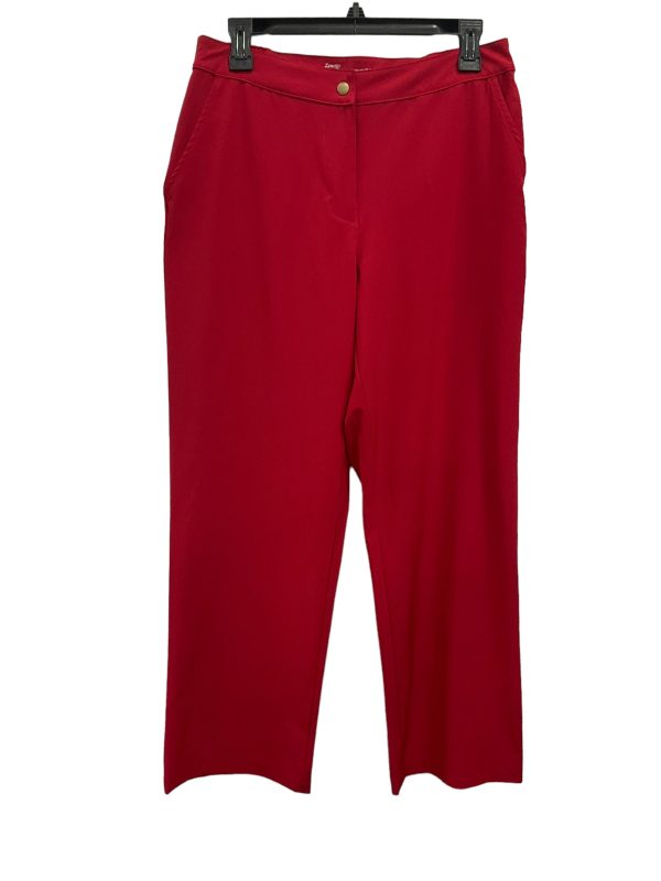 Red Pants Dress Zenergy By Chicos, Size 8 Cheap