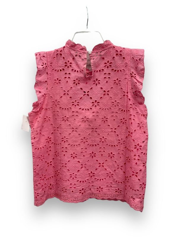 Pink Top Sleeveless Adiva, Size M Supply