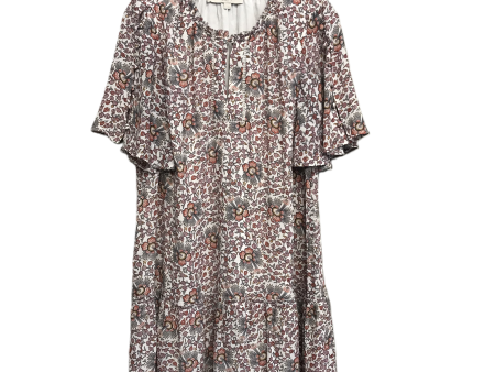 Floral Print Dress Casual Short By Loft, Size: S For Sale