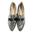 Snakeskin Print Shoes Flats By Just Fab, Size: 11 Online Sale