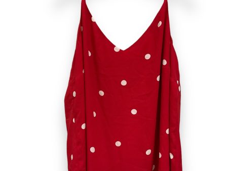 Red Blouse Sleeveless Loft, Size 1x Sale