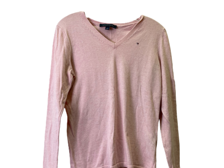 Pink Top Long Sleeve By Tommy Hilfiger, Size: M Hot on Sale