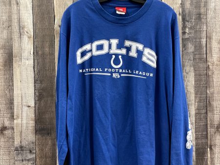 Blue Top Long Sleeve Nfl, Size L on Sale