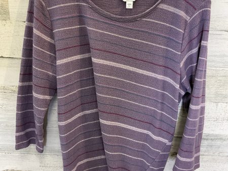 Purple Top 3 4 Sleeve Sonoma, Size L Sale