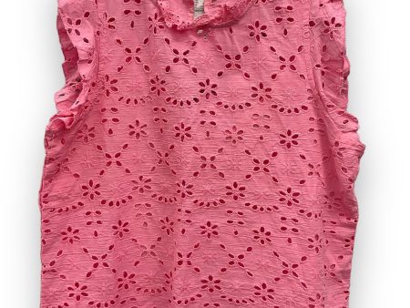 Pink Top Sleeveless Adiva, Size M Supply