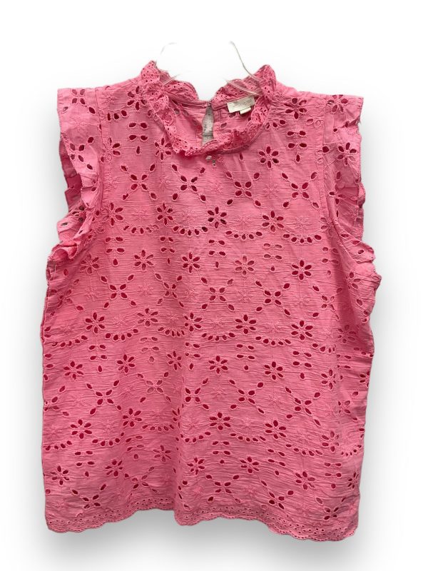 Pink Top Sleeveless Adiva, Size M Supply