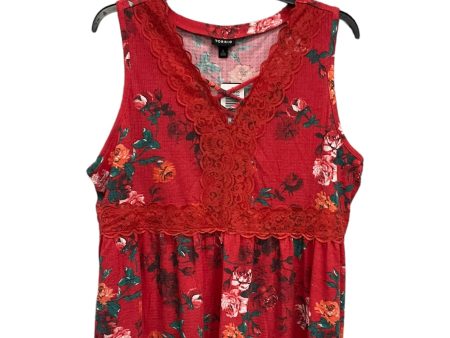 Floral Print Top Sleeveless Torrid, Size 2x For Discount