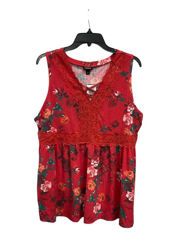 Floral Print Top Sleeveless Torrid, Size 2x For Discount