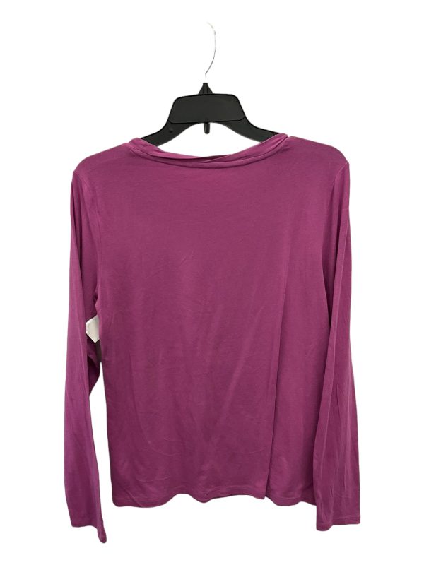 Purple Top Long Sleeve Basic Gap, Size L Supply