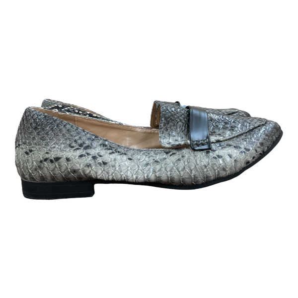 Snakeskin Print Shoes Flats By Just Fab, Size: 11 Online Sale