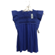 Blue Top Short Sleeve By Loft, Size: Petite   Xs Online now