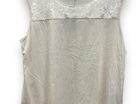 Cream Top Sleeveless Dana Buchman, Size 2x Sale