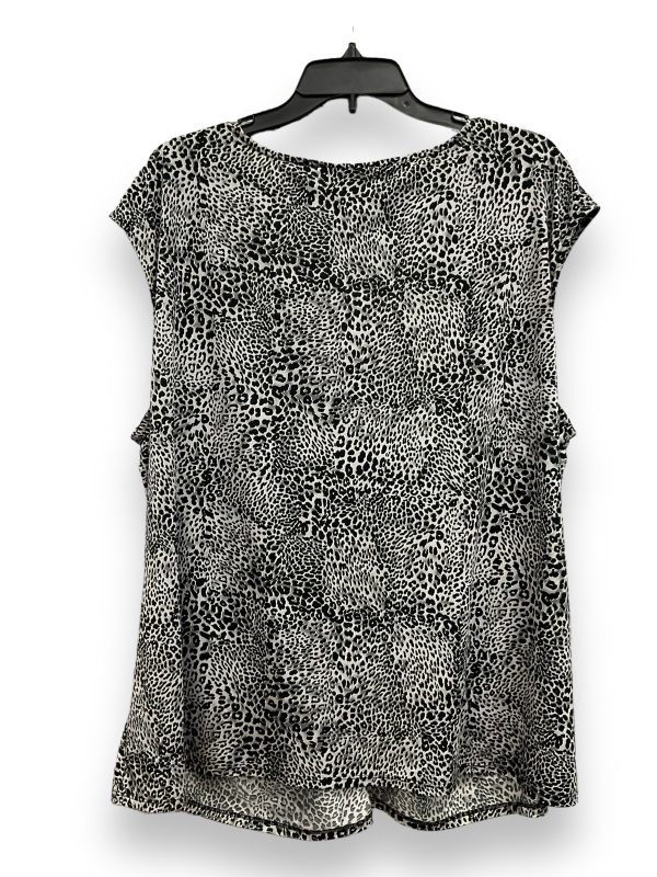 Animal Print Blouse Sleeveless Dana Buchman, Size 2x Online Hot Sale