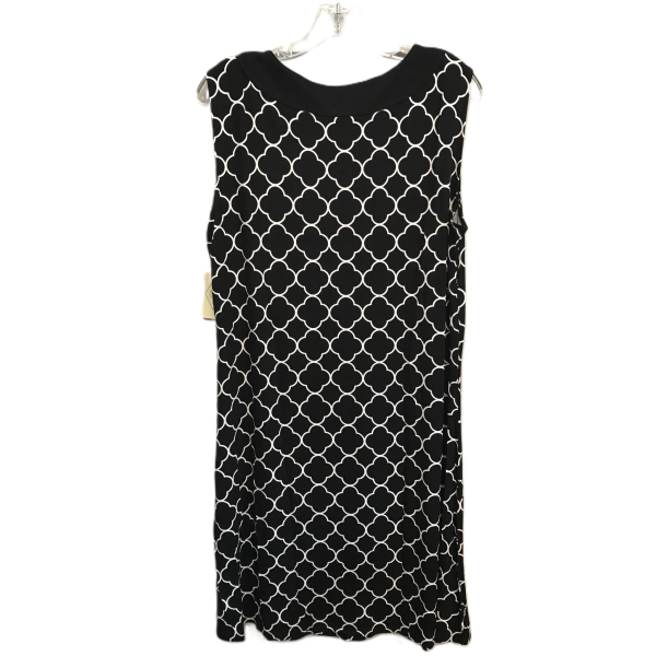 Black & White Dress Casual Midi By St Johns Bay, Size: Xl Fashion