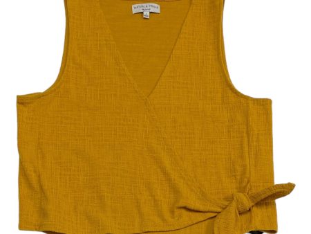 Yellow Top Sleeveless Madewell, Size L on Sale