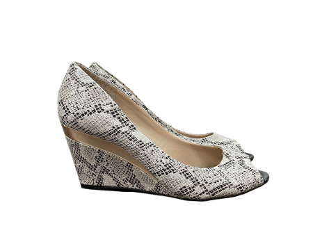 Snakeskin Print Shoes Heels Wedge By Vince Camuto, Size: 8 Cheap