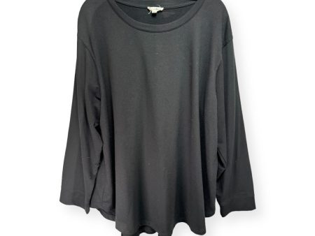 Black Top Long Sleeve Basic Jane And Delancey, Size 3x Cheap