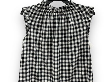 Plaid Pattern Top Sleeveless Nanette By Nanette Lepore, Size S on Sale