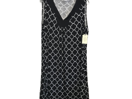 Black & White Dress Casual Midi By St Johns Bay, Size: Xl Fashion