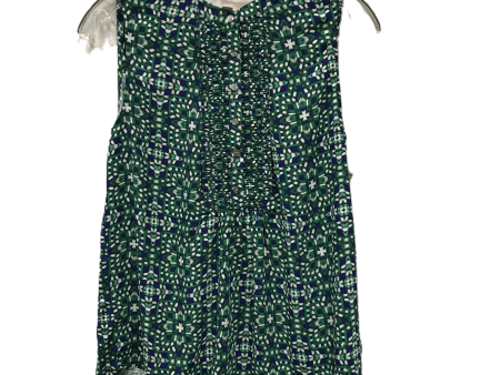 Green Top Sleeveless By Loft, Size: S Fashion