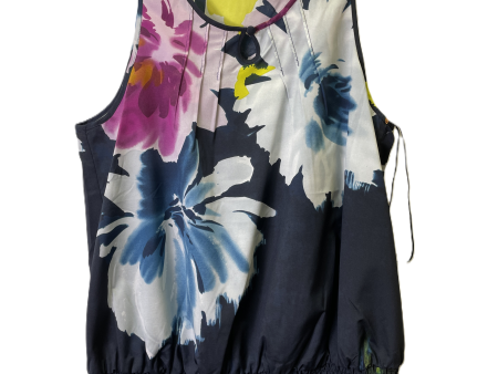 Blue Top Sleeveless By Forenzia, Size: M Online Hot Sale