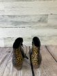 Animal Print Boots Ankle Heels Clothes Mentor, Size 7 For Cheap