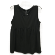 Black Top Sleeveless By emery rose, Size: L Cheap