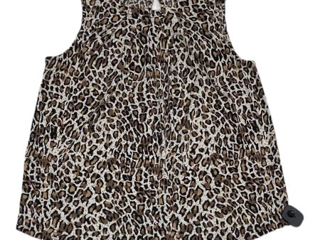 Animal Print Top Sleeveless Adrianna Papell, Size S For Sale