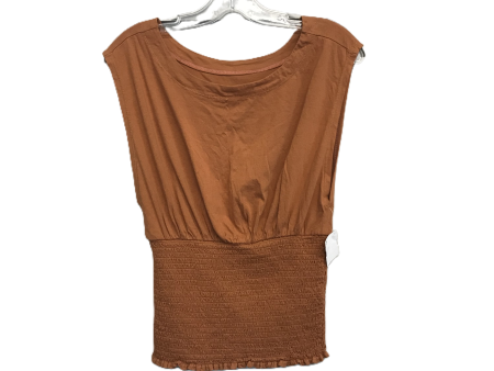 Gold Top Sleeveless By Pilcro, Size: Xs Online Hot Sale