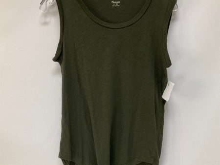 Green Top Sleeveless Basic Madewell, Size Xs Online