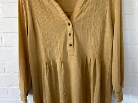 Yellow Top Long Sleeve Wondery, Size S Cheap