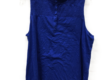 Blue Top Sleeveless By Torrid, Size: 1x Discount