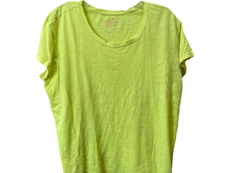 Yellow Top Short Sleeve Basic By Vineyard Vines, Size: S Online Hot Sale