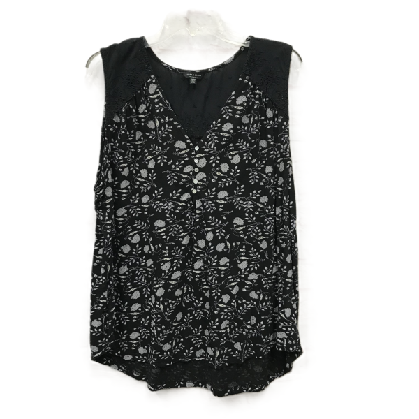 Black Top Sleeveless By Lucky Brand, Size: 2x on Sale