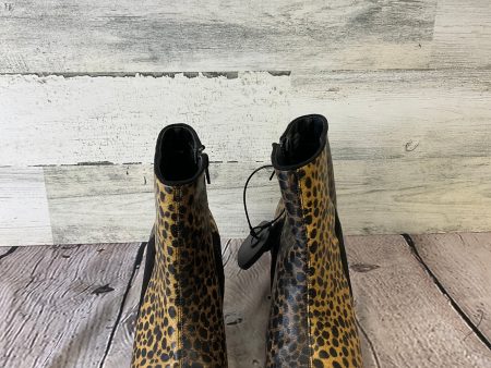 Animal Print Boots Ankle Heels Clothes Mentor, Size 7 For Cheap