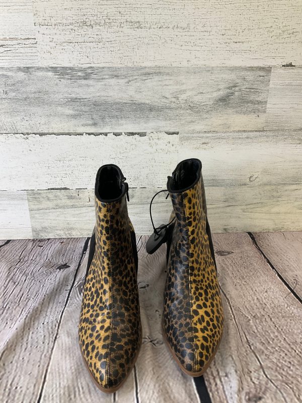 Animal Print Boots Ankle Heels Clothes Mentor, Size 7 For Cheap