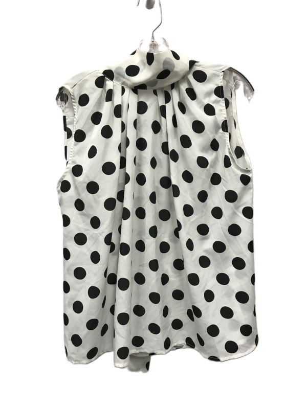 Black Top Sleeveless By polka dot , Size: 3x Online now