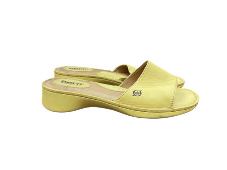 Yellow Sandals Flats By Born, Size: 8 Online