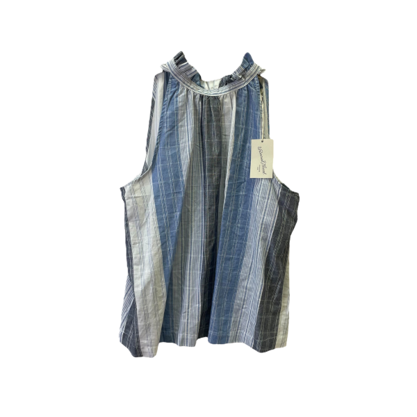 Blue Denim Top Sleeveless Basic By Universal Thread, Size: M For Sale