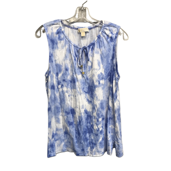 Blue & White Top Sleeveless By Michael By Michael Kors, Size: L Cheap