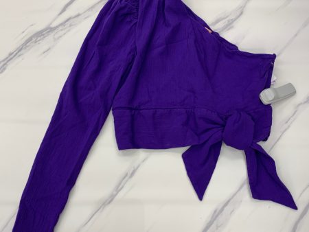 Purple Top Long Sleeve Basic Free People, Size S Supply