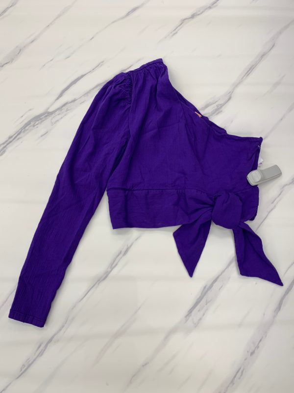 Purple Top Long Sleeve Basic Free People, Size S Supply