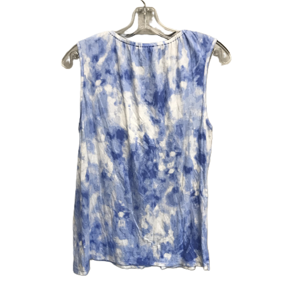 Blue & White Top Sleeveless By Michael By Michael Kors, Size: L Cheap