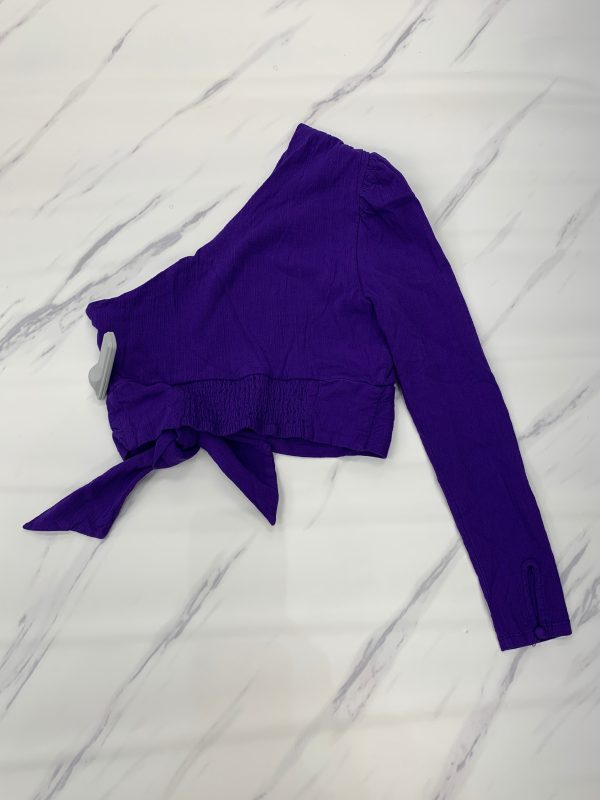 Purple Top Long Sleeve Basic Free People, Size S Supply