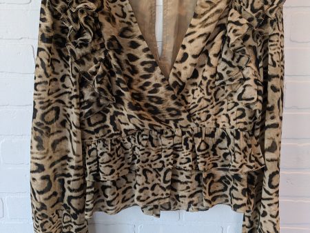 Animal Print Top Long Sleeve Express, Size S Supply