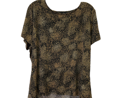 Animal Print Top Short Sleeve By East 5th, Size: 1x Sale