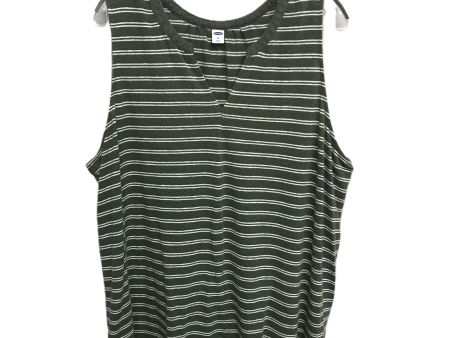 Green Top Sleeveless By Old Navy, Size: 1x Discount