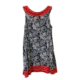 Blue & Red & White Top Sleeveless By Max Studio, Size: M Discount