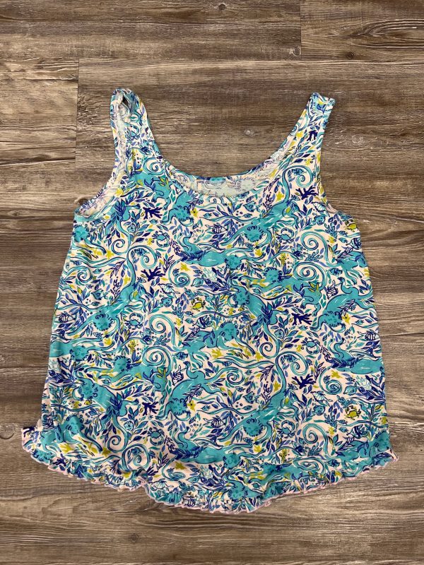 Blue Top Sleeveless Lilly Pulitzer, Size S Discount