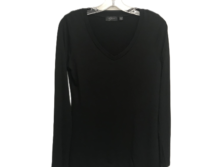 Black Top Long Sleeve By Clothes Mentor Size: S Online now